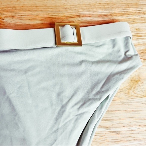 NWT We Wore What Emily Bikini Bottoms Aqua Foam Size S - Picture 5 of 8